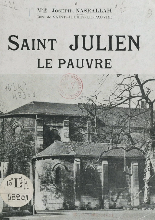 Saint-Julien-Le-Pauvre - Joseph Nasrallah - FeniXX réédition numérique