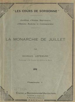 La Monarchie de Juillet (1)