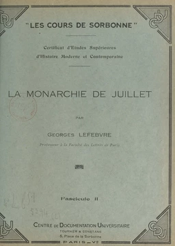 La Monarchie de Juillet (2)