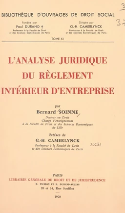 L'analyse juridique du règlement intérieur d'entreprise