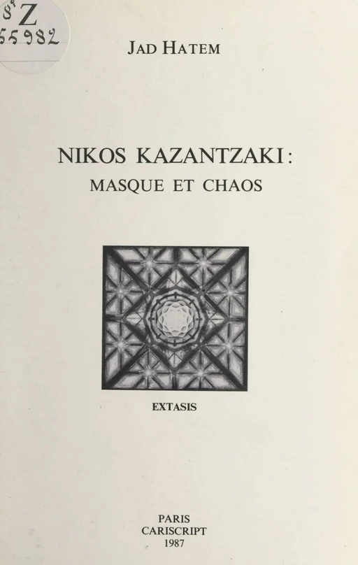 Nikos Kazantzaki : masque et chaos - Jad Hatem - FeniXX réédition numérique