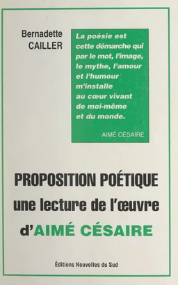 Proposition poétique