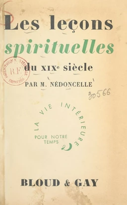 Les leçons spirituelles du XIXe siècle