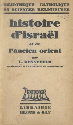 Histoire d'Israël et de l'ancien Orient