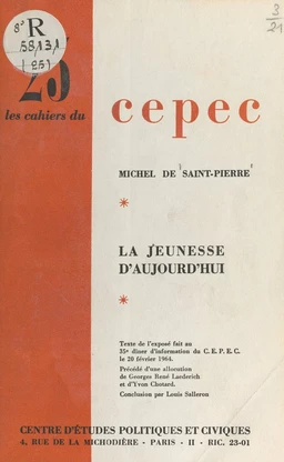 La jeunesse d'aujourd'hui