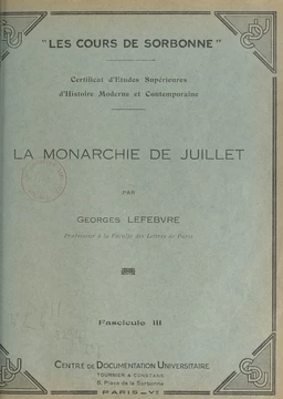 La Monarchie de Juillet (3)