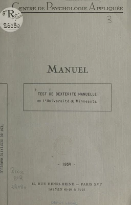 Test de dextérité manuelle de l'Université du Minnesota