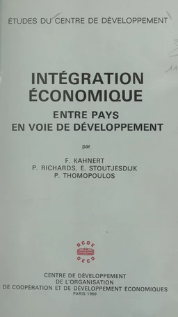 Intégration économique entre pays en voie de développement