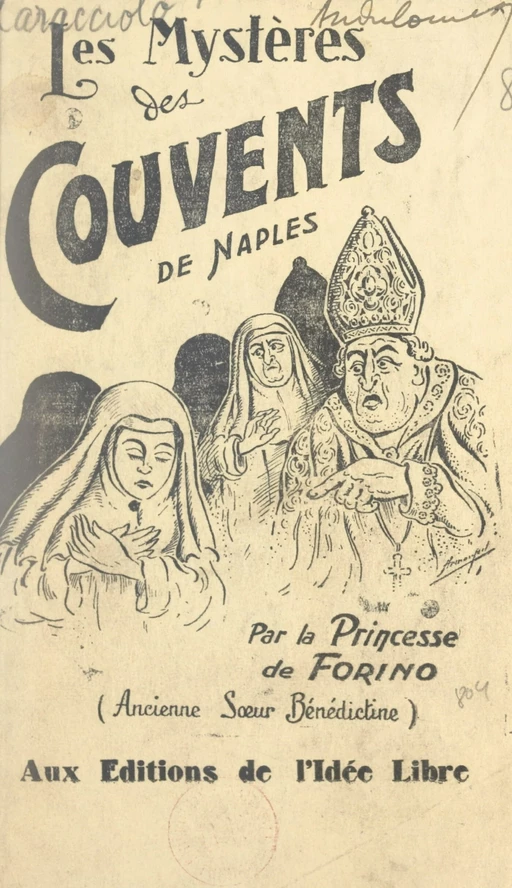 Les mystères des couvents de Naples - Esrichetta Caracciolo - FeniXX réédition numérique