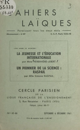 La jeunesse et l'éducation internationale