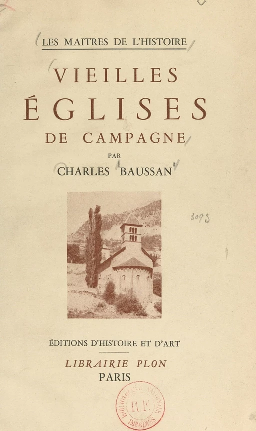 Vieilles églises de campagne - Charles Baussan - FeniXX réédition numérique