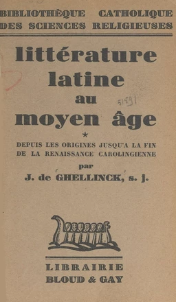 Littérature latine au Moyen Âge