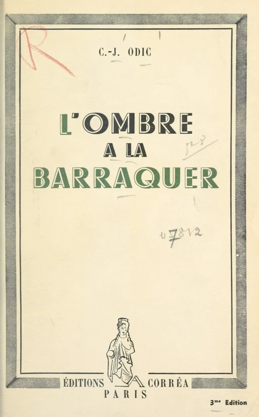 L'ombre à la Barraquer - Charles-Jean Odic - FeniXX réédition numérique