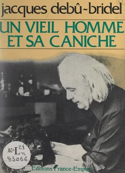 Un vieil homme et sa caniche