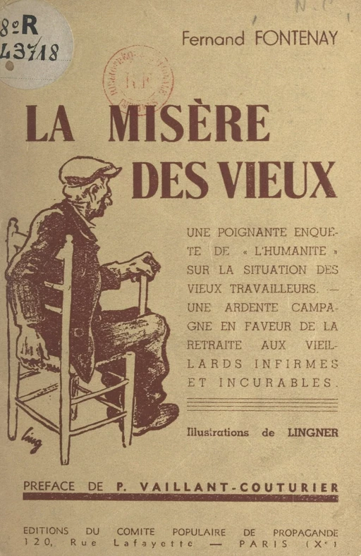 La misère des vieux - Fernand Fontenay - FeniXX réédition numérique