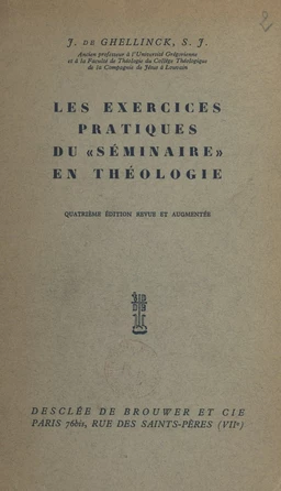 Les exercices pratiques du "séminaire" en théologie