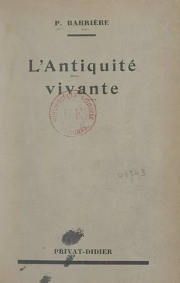 L'Antiquité vivante