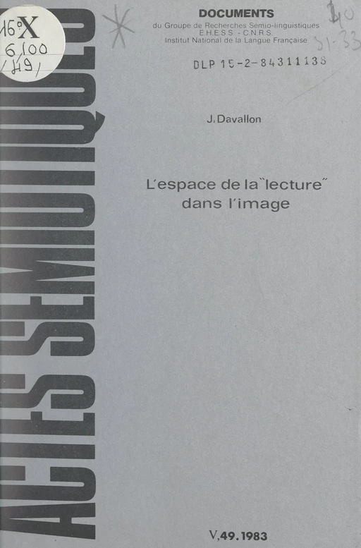 Voyages au pays d'Air France ou l'Espace de la lecture dans l'image - Jean Davallon - FeniXX réédition numérique