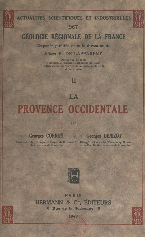 La Provence occidentale (2) - Georges Corroy, Georges Denizot - FeniXX réédition numérique