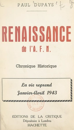 Renaissance de l'A.F.N.