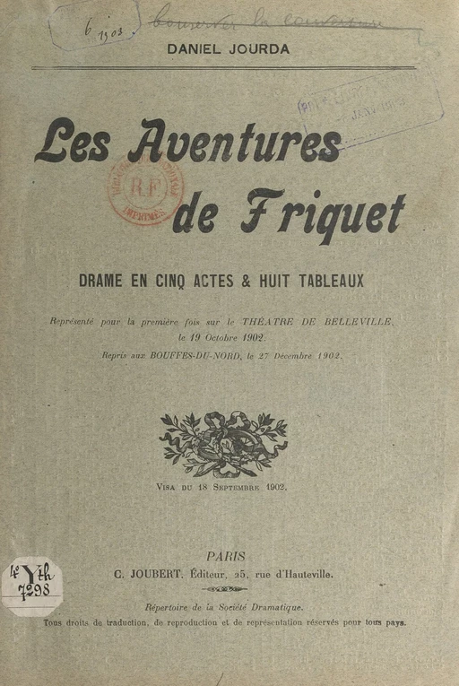 Les aventures de Friquet - Daniel Jourda - FeniXX réédition numérique