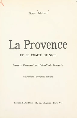 La Provence et le comté de Nice