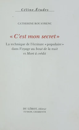 C'est mon secret