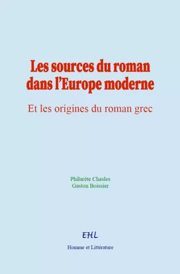 Les sources du roman dans l’Europe moderne