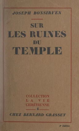 Sur les ruines du Temple