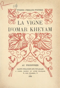 La vigne d'Omar Kheyam