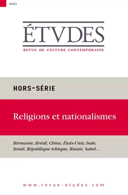 Revue Etudes - Religions et nationalismes