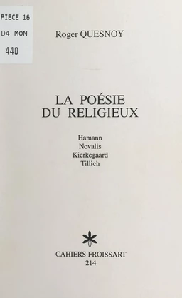 La poésie du religieux