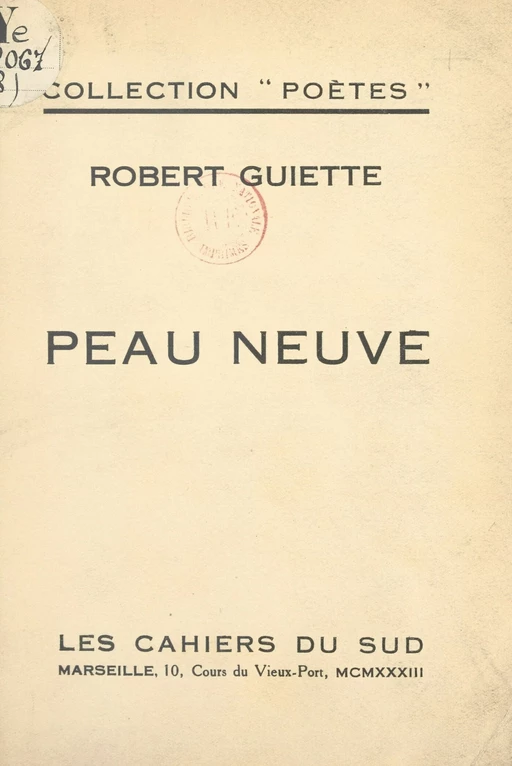 Peau neuve - Robert Guiette - FeniXX réédition numérique