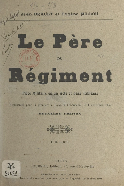 Le père du régiment - Jean Drault, Eugène Millou - FeniXX réédition numérique