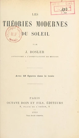 Les théories modernes du soleil