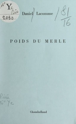 Poids du merle