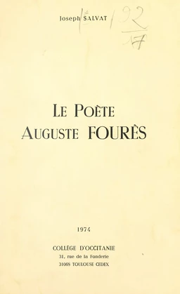 Le poète Auguste Fourès