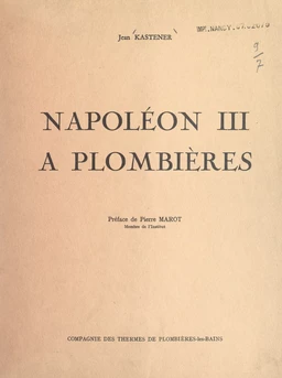 Napoléon III à Plombières