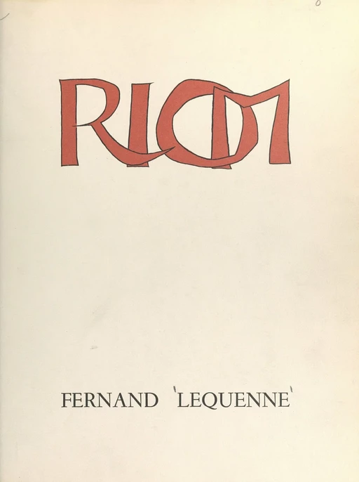 Riom, petite ville, grande histoire - Fernand Lequenne - FeniXX réédition numérique