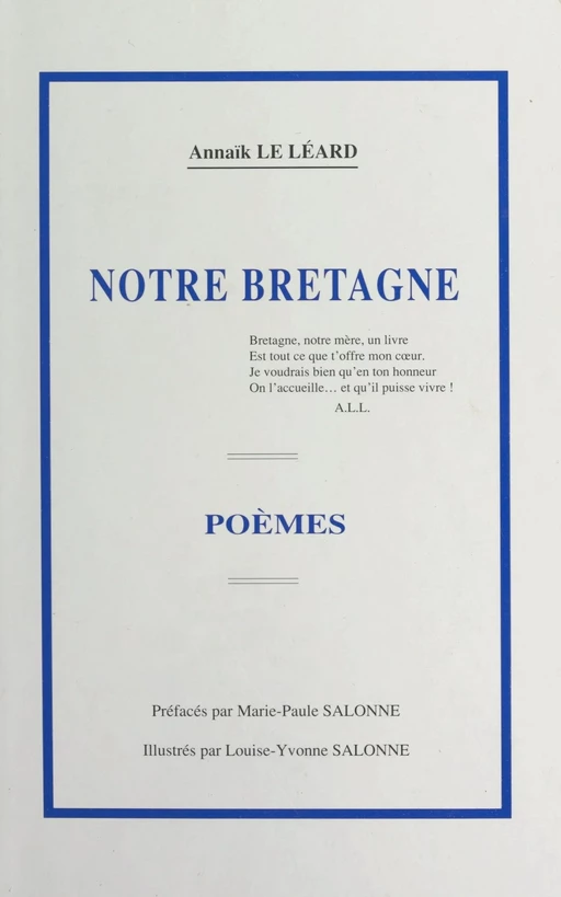 Notre Bretagne - Annaïk Le Léard - FeniXX réédition numérique