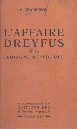 L'affaire Dreyfus et la Troisième République