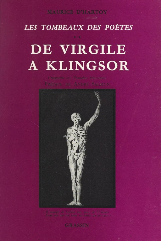 Les tombeaux des poètes (2). De Virgile à Klingsor - Maurice d'Hartoy - FeniXX réédition numérique