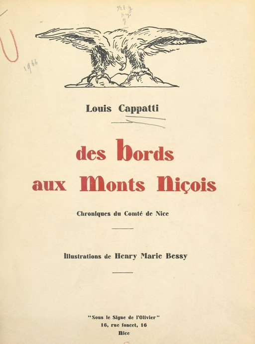 Des bords aux monts niçois - Louis Cappy - FeniXX réédition numérique