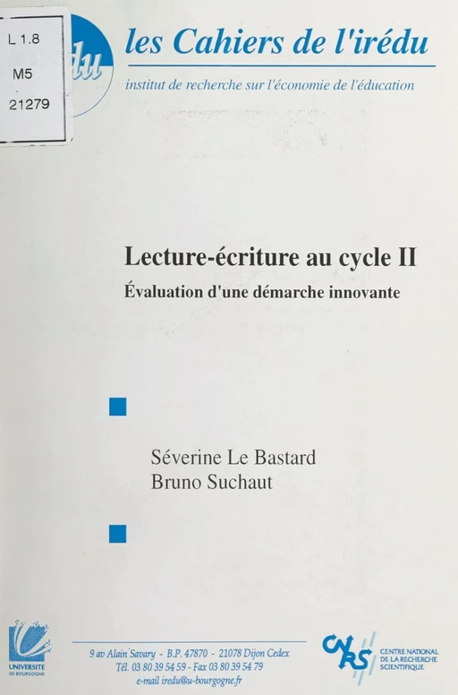 Lecture-écriture au cycle II - Séverine Le Bastard, Bruno Suchaut - FeniXX réédition numérique