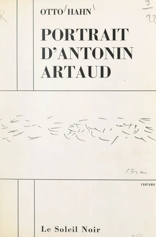 Portrait d'Antonin Artaud - Otto Hahn - FeniXX réédition numérique