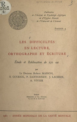 Les difficultés en lecture, orthographe et écriture