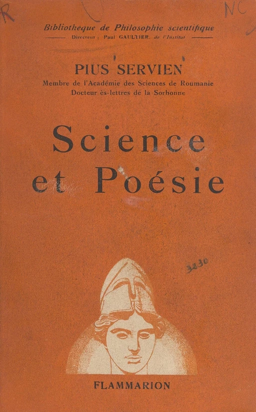 Science et poésie - Pius Servien - FeniXX réédition numérique