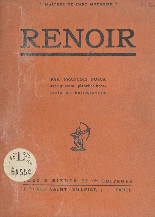 Renoir - François Fosca - FeniXX réédition numérique