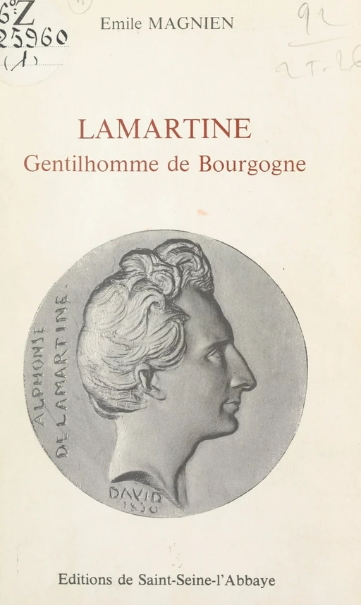 Lamartine - Émile Magnien - FeniXX réédition numérique