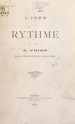 L'idée du rythme